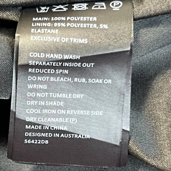 Bardot Women 8 Black Cutout Side Slit  Mob Wife Cocktail Evening Party Dress - Picture 6 of 16